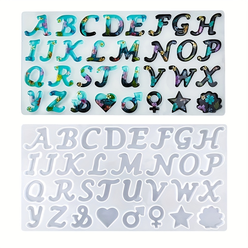 قالب صب الراتنج على شكل مرآة،  - مراجعة Resin Art Alphabet وسعره