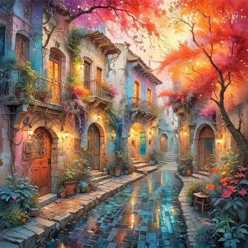 لوحة فنية ماسية ثلاثية الأبعاد - مراجعة Resin Art Wallpaper وسعره