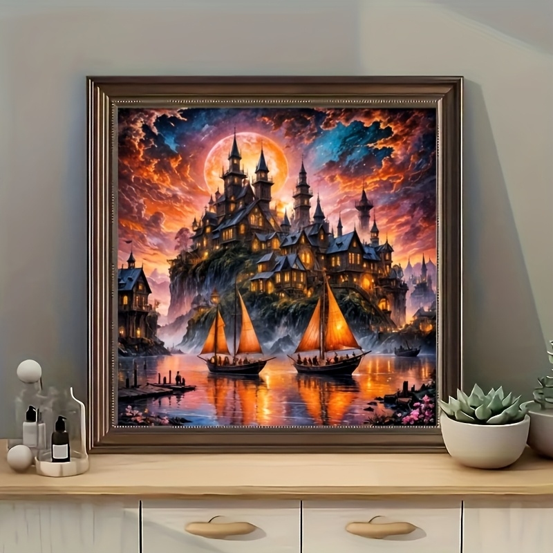 طقم رسم بالألماس، أنماط القلعة - مراجعة Resin Art Work وسعره