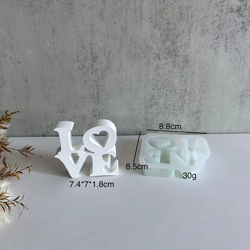 رسالة الحب قالب من السيليكون ل - مراجعة Resin Art Alphabet وسعره