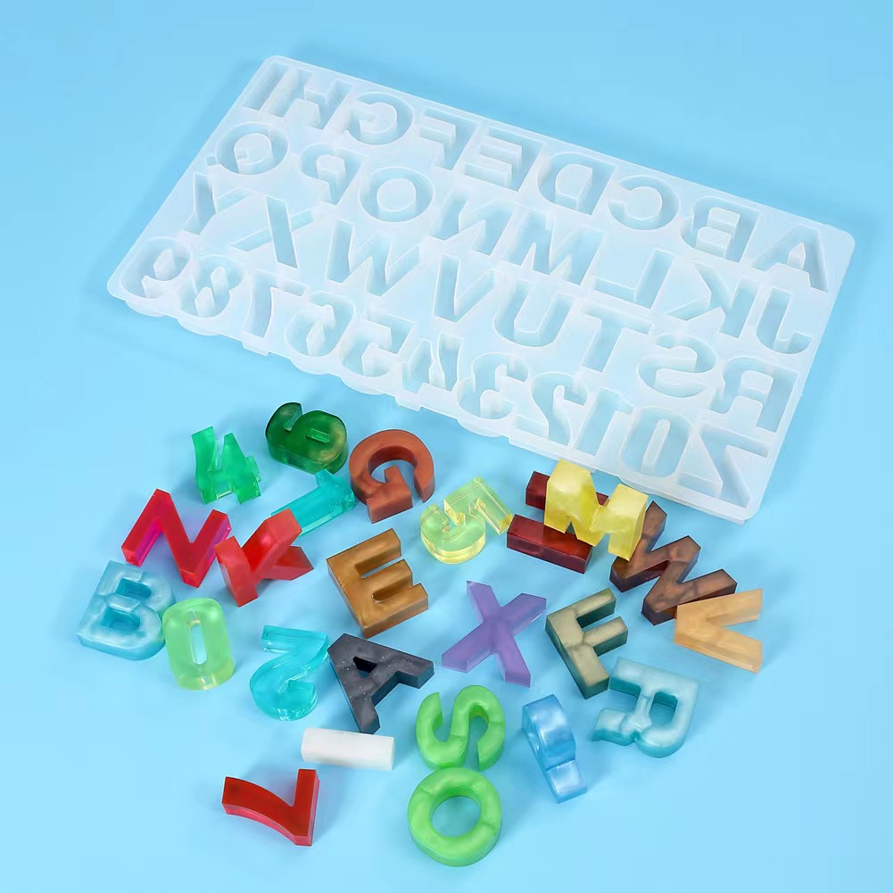 المنزل ديكور ذاتي الصنع 1 قطعة - مراجعة Resin Art Alphabet وسعره