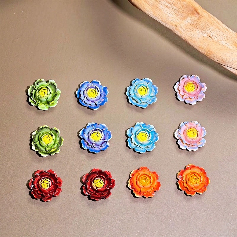 50 قطعة من زخارف الورد ثلاثية  - مراجعة Resin Art Rose وسعره