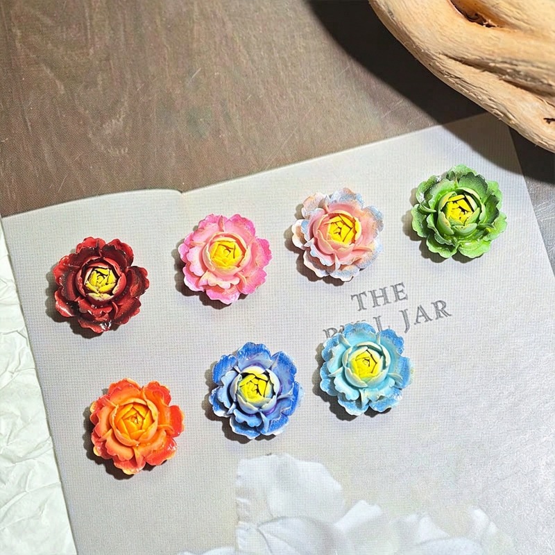 50 قطعة من زخارف الورد ثلاثية  - مراجعة Resin Art Rose وسعره